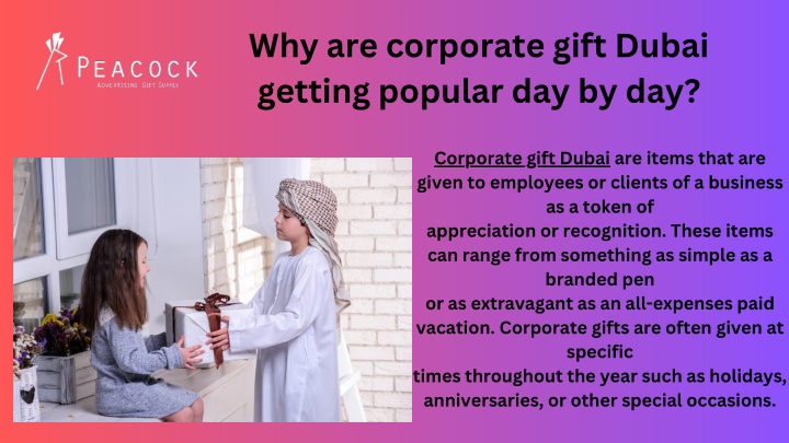 why are corporate gift dubai getting popular