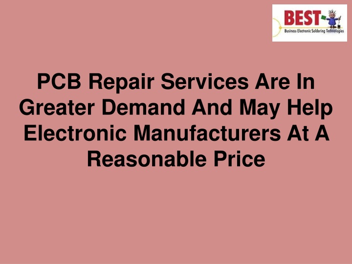 pcb repair services are in greater demand