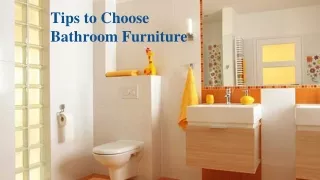 Tips to Choose Bathroom Furniture