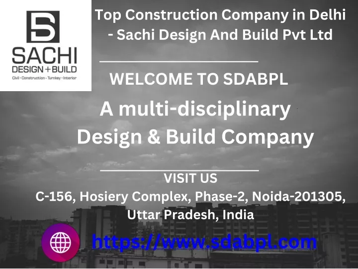 top construction company in delhi sachi design