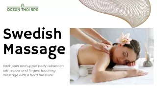 Get The Best Swedish Massage Therapy in Goa!