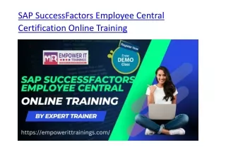 sap successfactors employee central certification