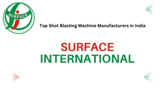 Top Shot Blasting Machine Manufacturers in India
