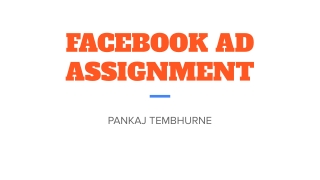 facebook ad assignment