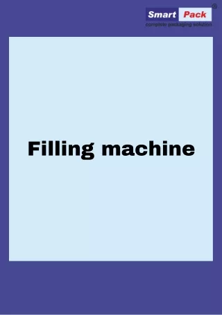 filling machine in raipur