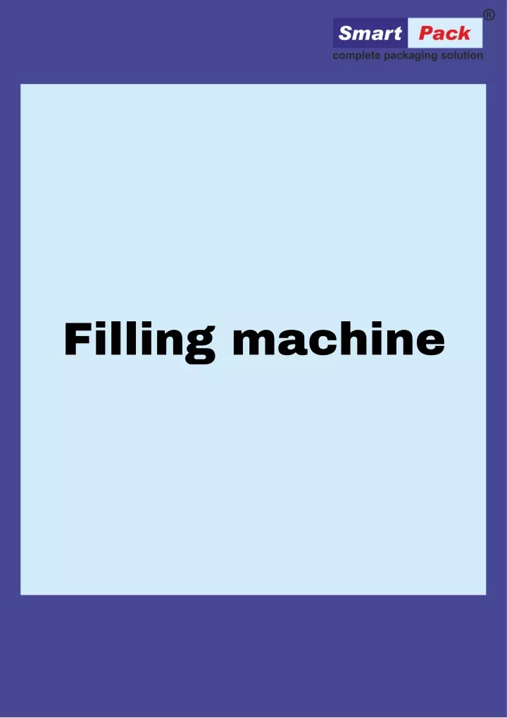 filling machine