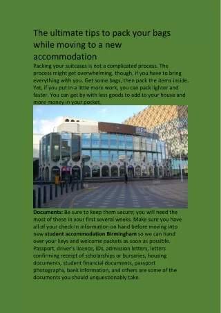 Book Student Accommodation Birmingham at Affordable Cost