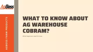 What To Know About AG Warehouse Cobram