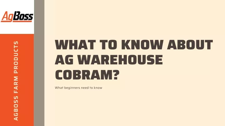 what to know about ag warehouse cobram what