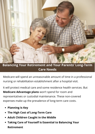Balancing Your Retirement and Your Parents’ Long-Term Care Needs