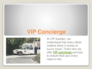 VIP Concierge