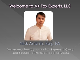 Welcome to A  Tax Experts, LLC