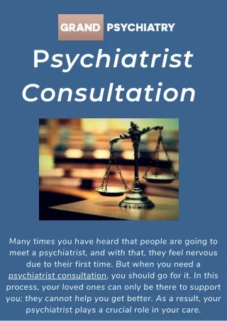 Expert Psychiatrist Consultation Get Effective Mental Health Treatment