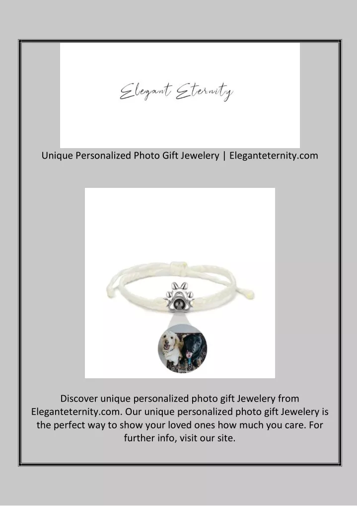 unique personalized photo gift jewelery