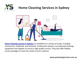 Home Cleaning Services in sydney