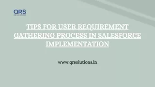 tips for user requirement gathering process