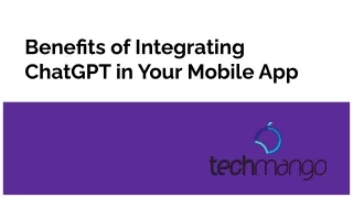 benefits of integrating chatgpt in your mobile app