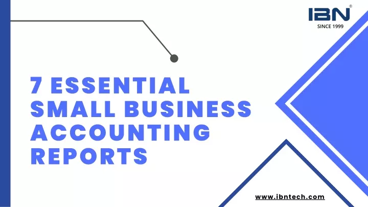 7 essential small business accounting reports