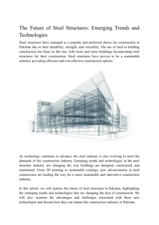 The Future of Steel Structures_ Emerging Trends and Technologies
