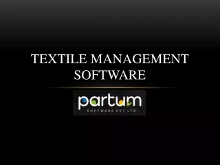 Textile Management Software - Free Demo