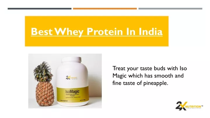 best whey protein in india