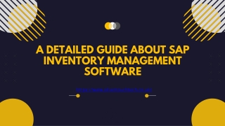 Detailed Guide About SAP Inventory Management Software