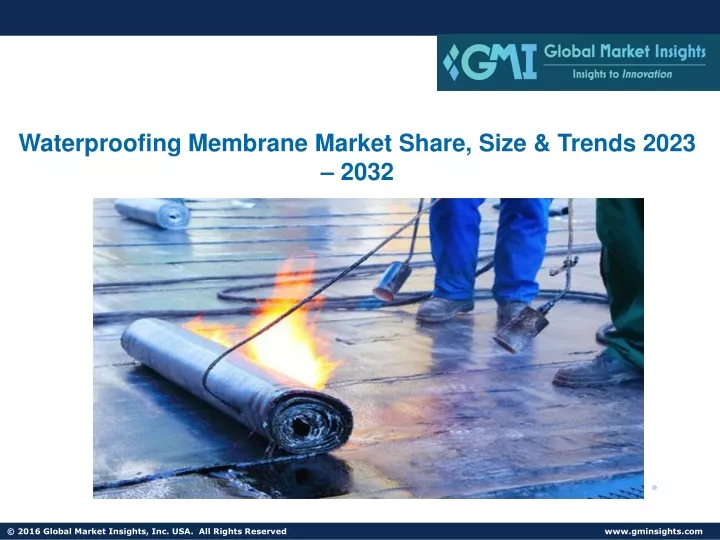 waterproofing membrane market share size trends