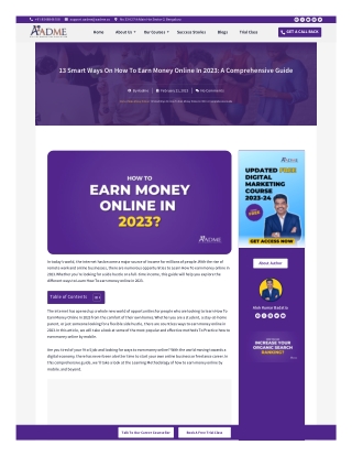 how to earn money online in 2023