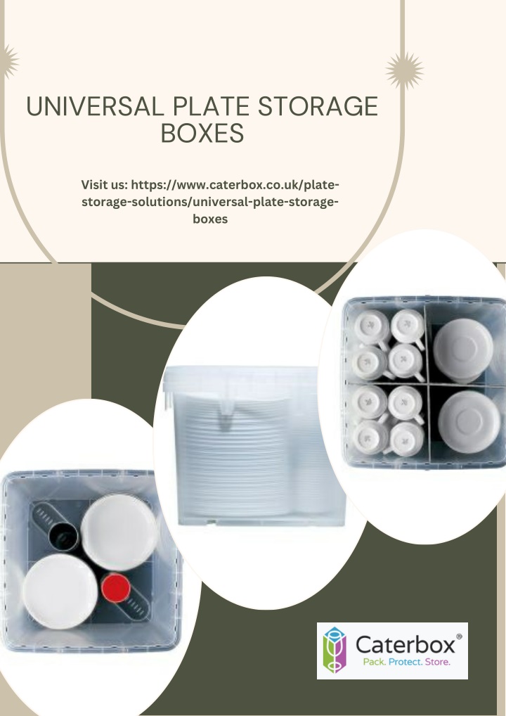 universal plate storage boxes