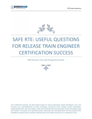 SAFe RTE: Useful Questions for Release Train Engineer Certification Success