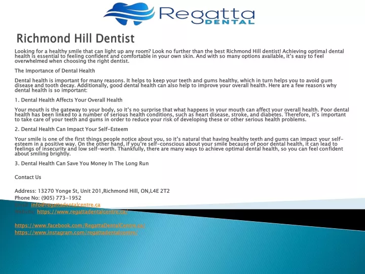 richmond hill dentist