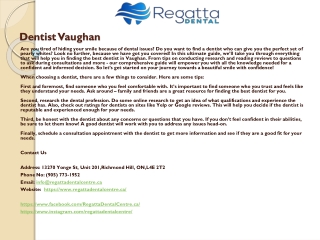 dentist vaughan