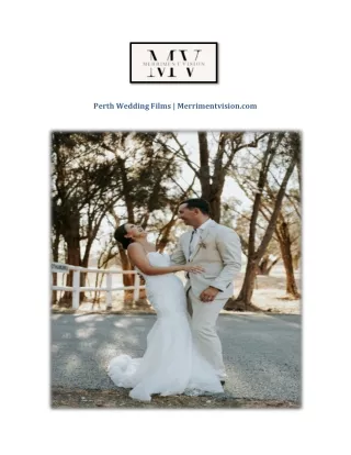Perth Wedding Films | Merrimentvision.com
