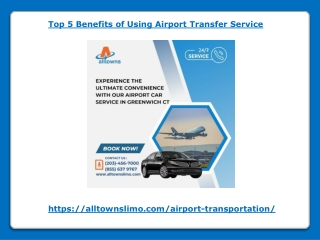 top 5 benefits of using airport transfer service
