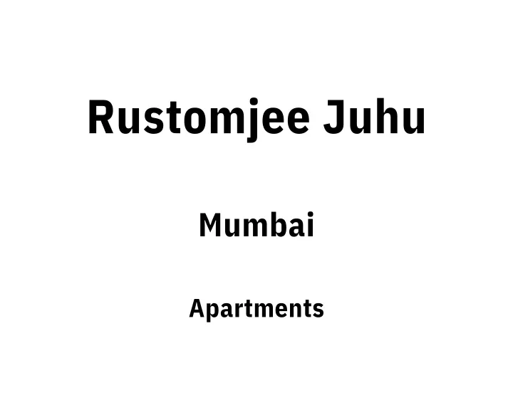 rustomjee juhu