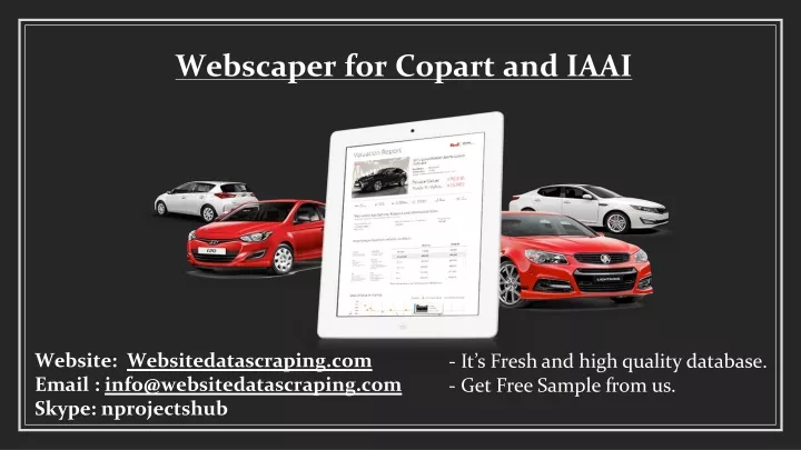 webscaper for copart and iaai