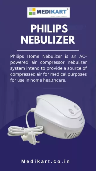 Buy Philips Home Nebulizer - Compressor | Medikart