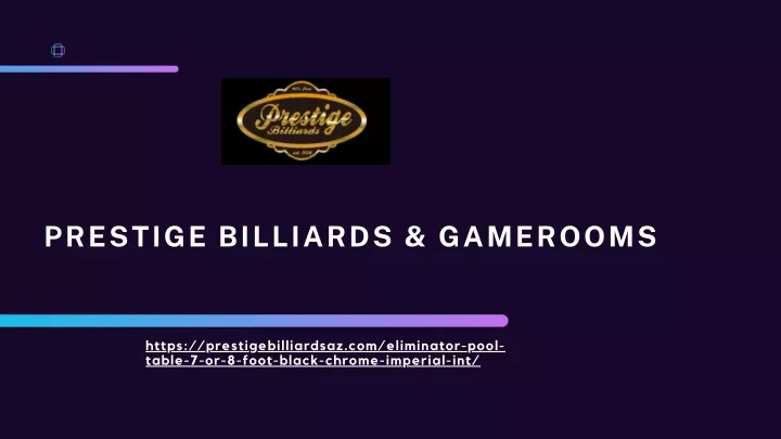 prestige billiards gamerooms