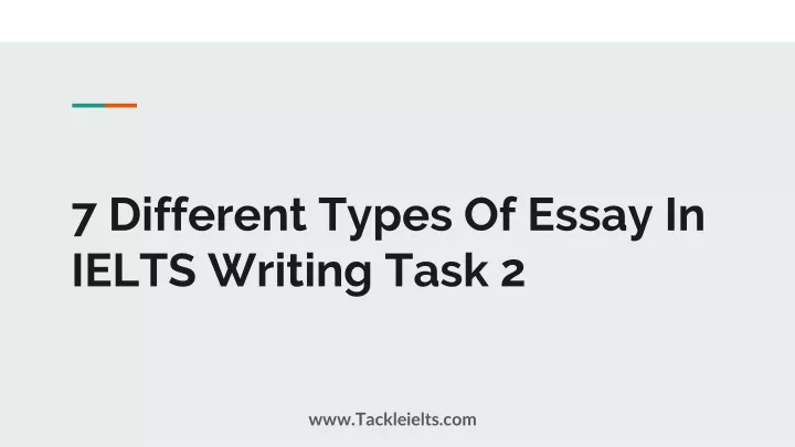 7 different types of essay in ielts writing task 2