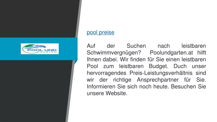 pool preise auf der suchen nach leistbaren