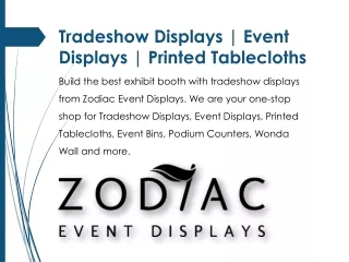 Tradeshow Displays | Event Displays | Printed Tablecloths