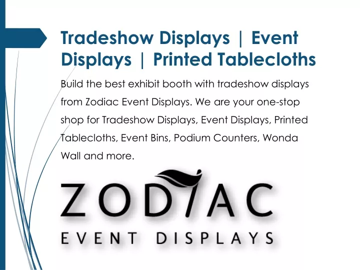 tradeshow displays event displays printed tablecloths