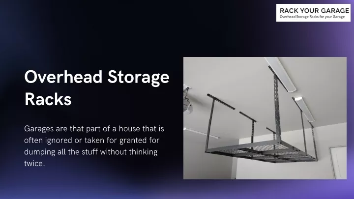 overhead storage racks