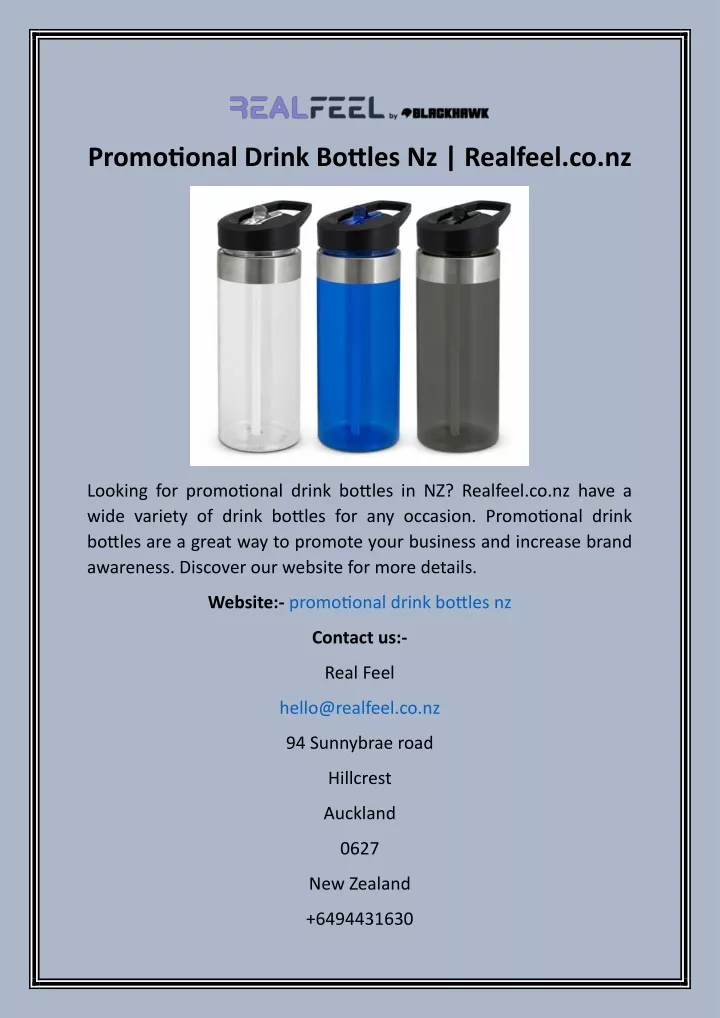promotional drink bottles nz realfeel co nz