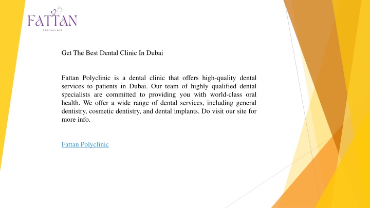 get the best dental clinic in dubai fattan
