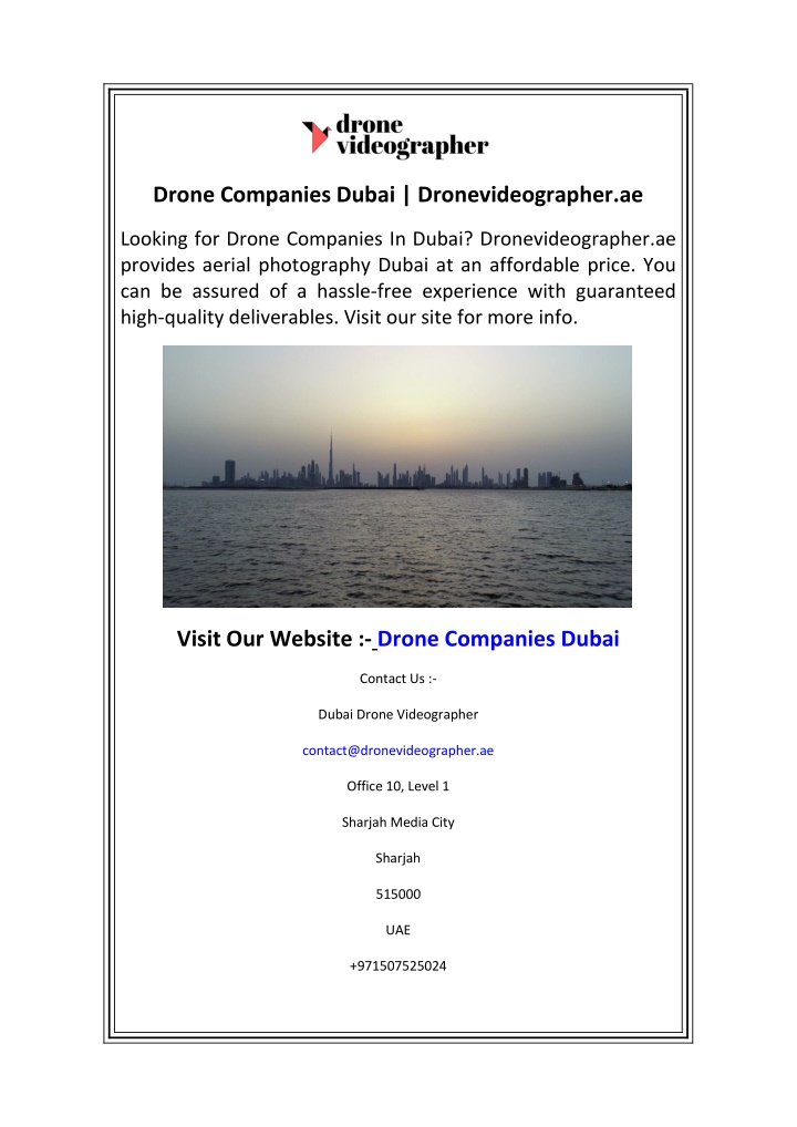 drone companies dubai dronevideographer ae