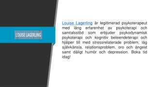 louise lagerling r legitimerad psykoterapeut