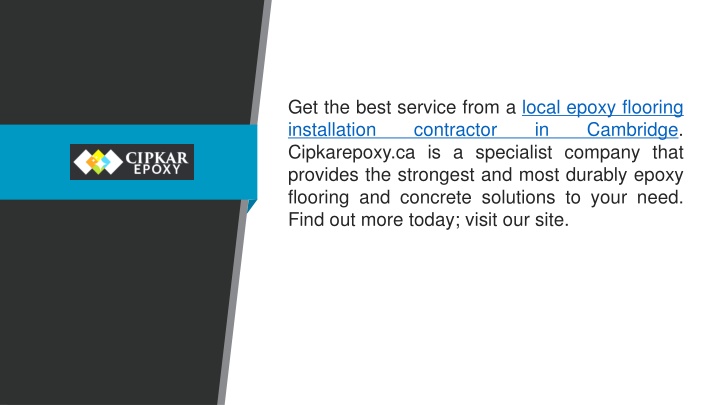 get the best service from a local epoxy flooring