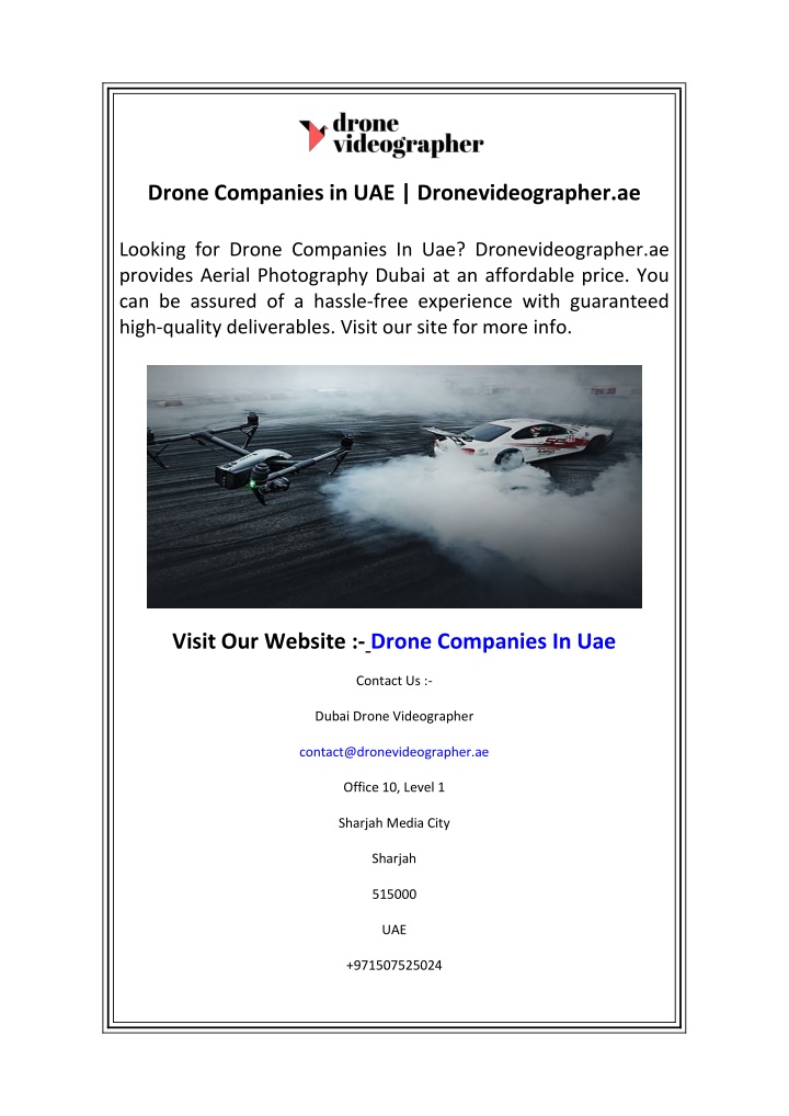 drone companies in uae dronevideographer ae