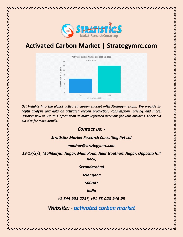 activated carbon market strategymrc com